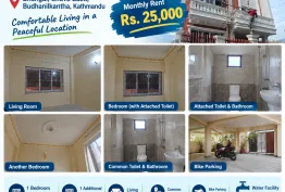 2BHK Flat for Rent in Budhanilkantha, Chapali, Bhangal